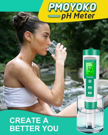 4 in 1 Digital pH Meter for Water, ±0.01 Resolution High Accuracy Tds Meter Digital Water Tester with ATC pH Tester, Water Tester for Drinking Water, Brewing, Hydroponics, Wine, Pool and Aquarium