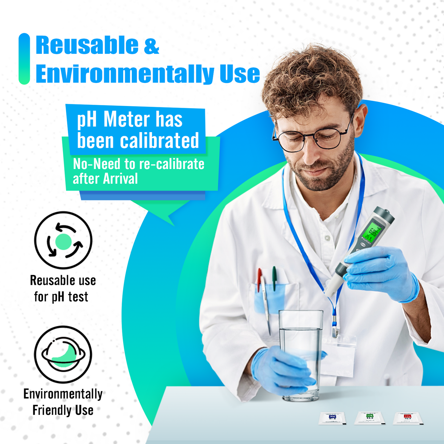 PmoYoKo Digital pH/TDS Meter with ATC pH Tester, 3 in 1 0.01 Resolution High Accuracy pH Pen Tester for Water with LCD Backlit, Tds Meter pH Meter for Drinking Water, Wine, Pool and Aquariums