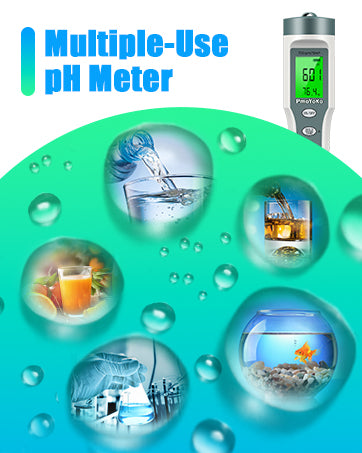 PmoYoKo Digital pH/TDS Meter with ATC pH Tester, 3 in 1 0.01 Resolution High Accuracy pH Pen Tester for Water with LCD Backlit, Tds Meter pH Meter for Drinking Water, Wine, Pool and Aquariums