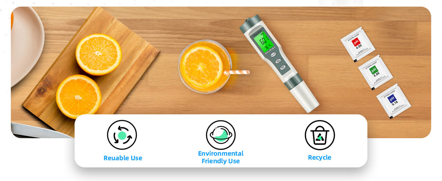 PmoYoKo Digital pH/TDS Meter with ATC pH Tester, 3 in 1 0.01 Resolution High Accuracy pH Pen Tester for Water with LCD Backlit, Tds Meter pH Meter for Drinking Water, Wine, Pool and Aquariums