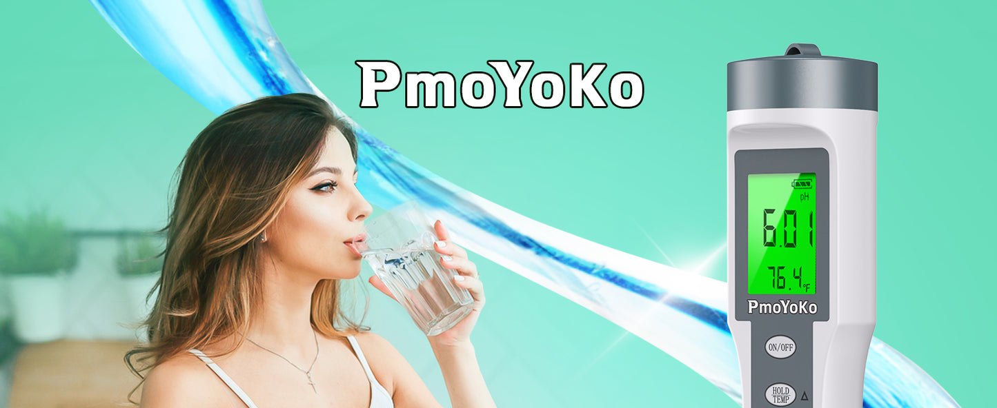 Digital pH/TDS Meter with ATC pH Tester, 3 in 1 pH TDS Temp 0.01 Resolution High Accuracy pH Tester, pH Meter for Water, Wine, Pool, Aquariums